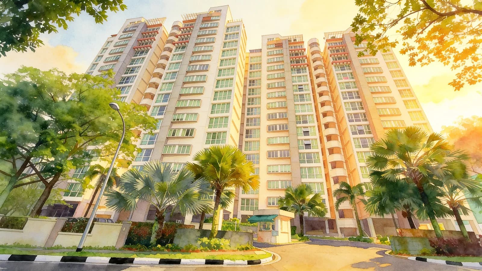 The Dew, an executive condominium in Bukit Batok. Illustration is AI-generated.