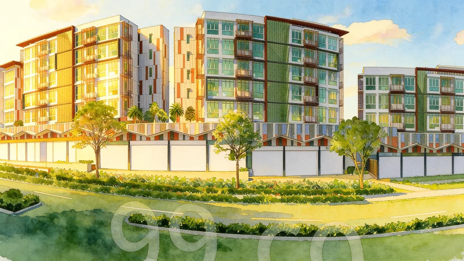 The Hillford, a 7-storey condominium in Bukit Timah. Illustration is AI-generated.