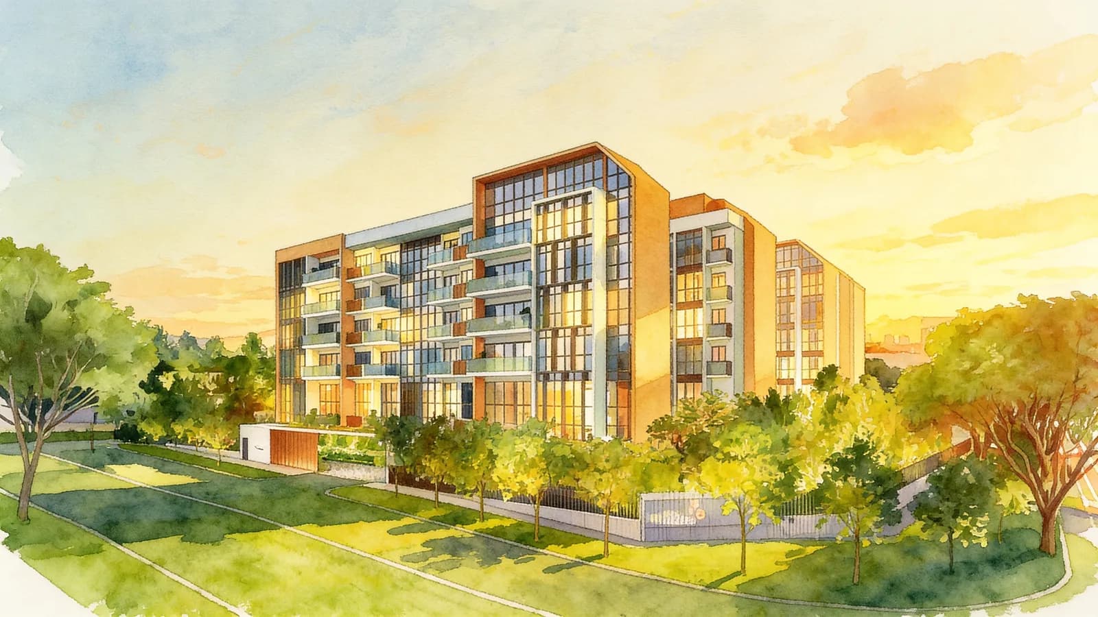 The Lilium, a 5-storey condominium in Serangoon. Illustration is AI-generated.
