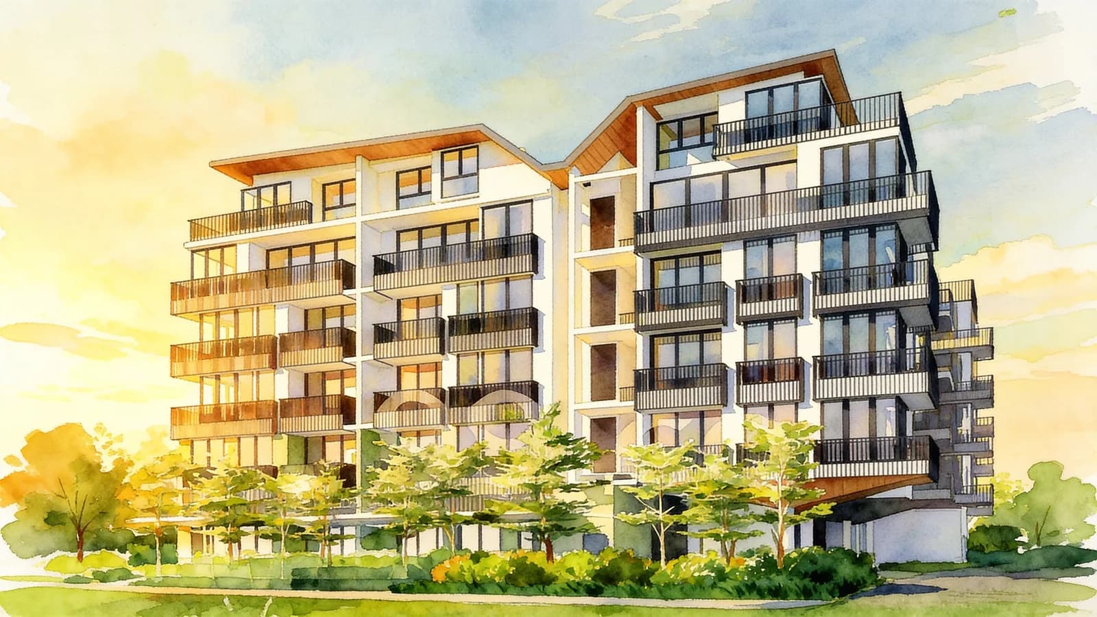 One Eighties Residences, a 5-storey apartment in Geylang. Illustration is AI-generated.