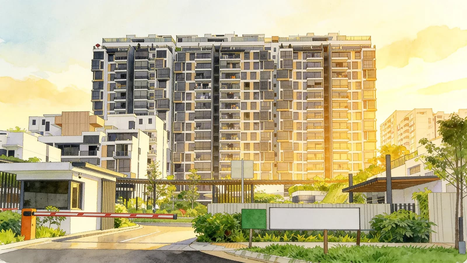 The Rainforest, a 21-storey executive condominium in Choa Chu Kang. Illustration is AI-generated.