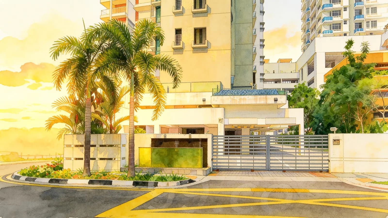 The Citrine, a 21-storey apartment in Novena. Illustration is AI-generated.