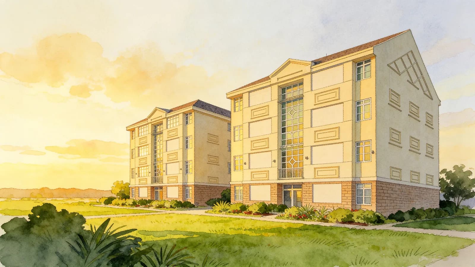 Kingston Terrace, a 4-storey condominium in Bedok. Illustration is AI-generated.