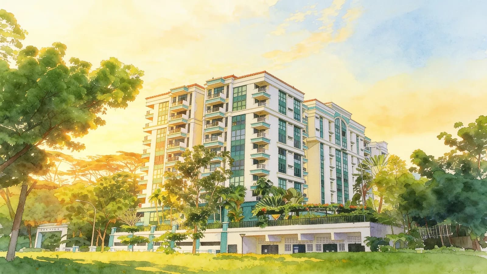 Meralodge, a 10-storey condominium in Bukit Batok. Illustration is AI-generated.
