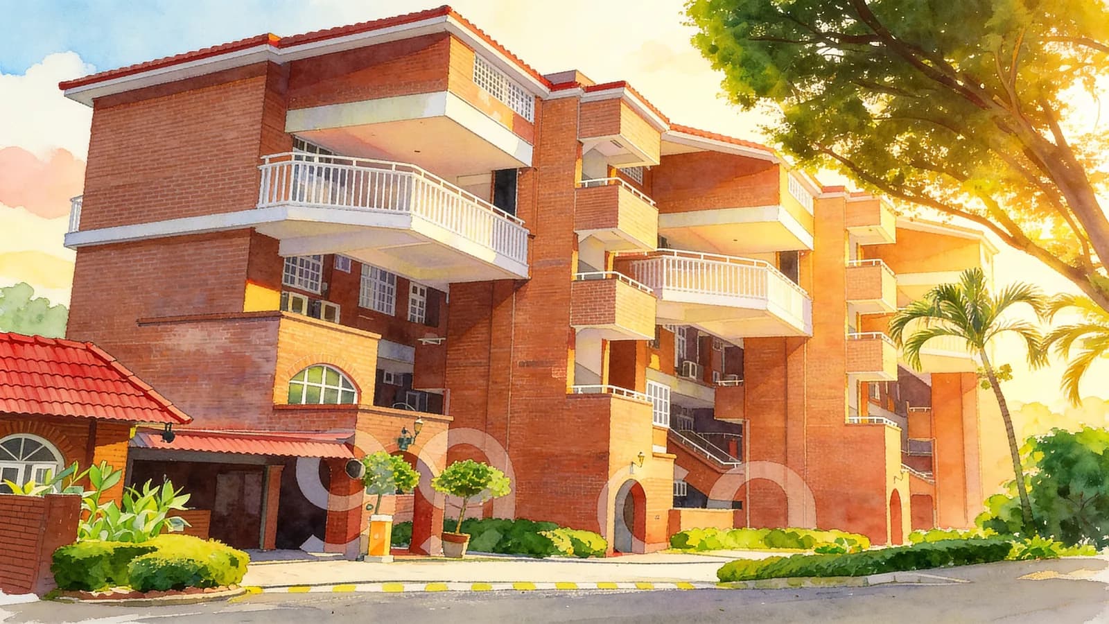 Mount Faber Lodge, a condominium in Bukit Merah. Illustration is AI-generated.