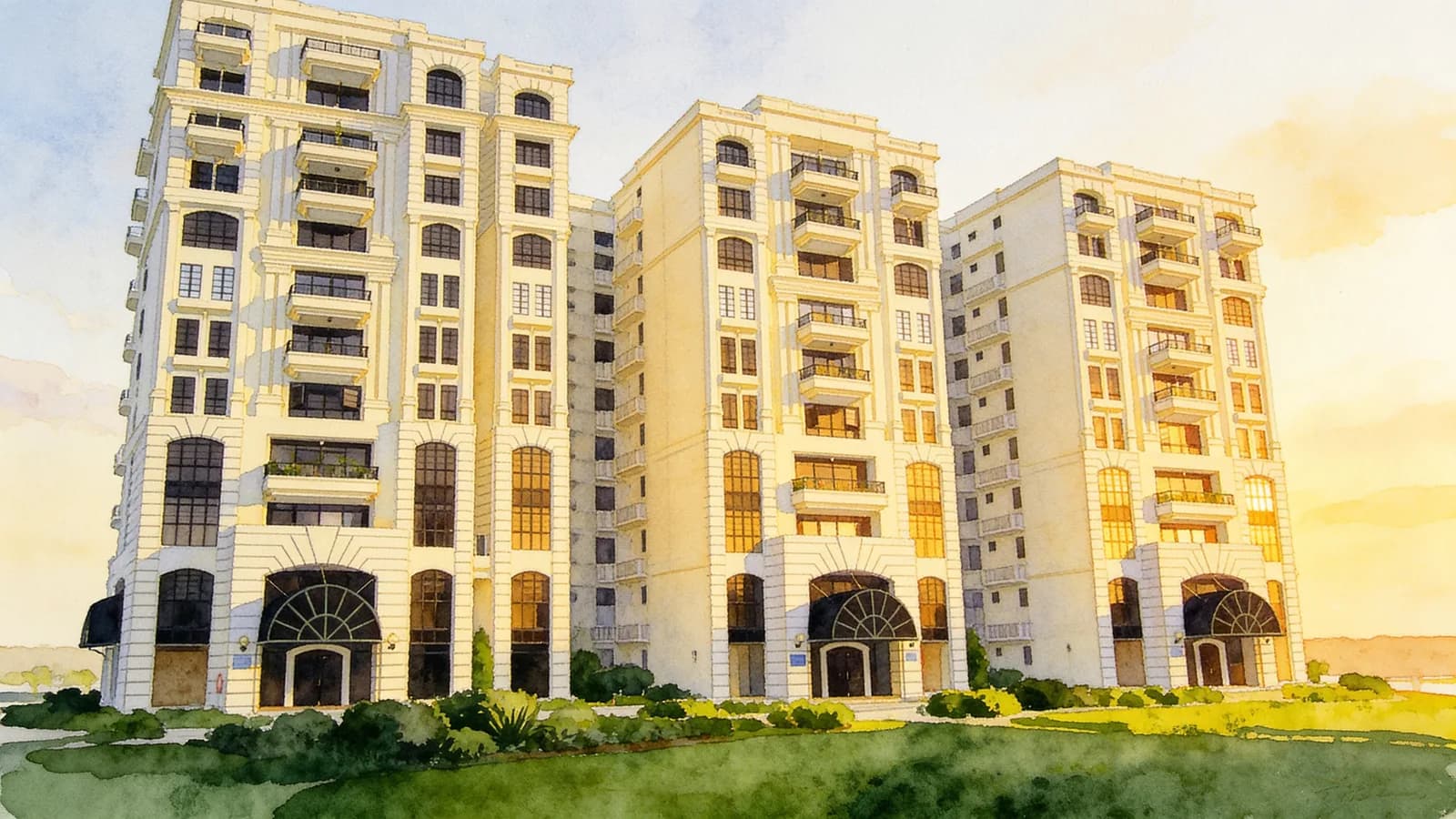 Pinewood Gardens, a condominium in Tanglin. Illustration is AI-generated.