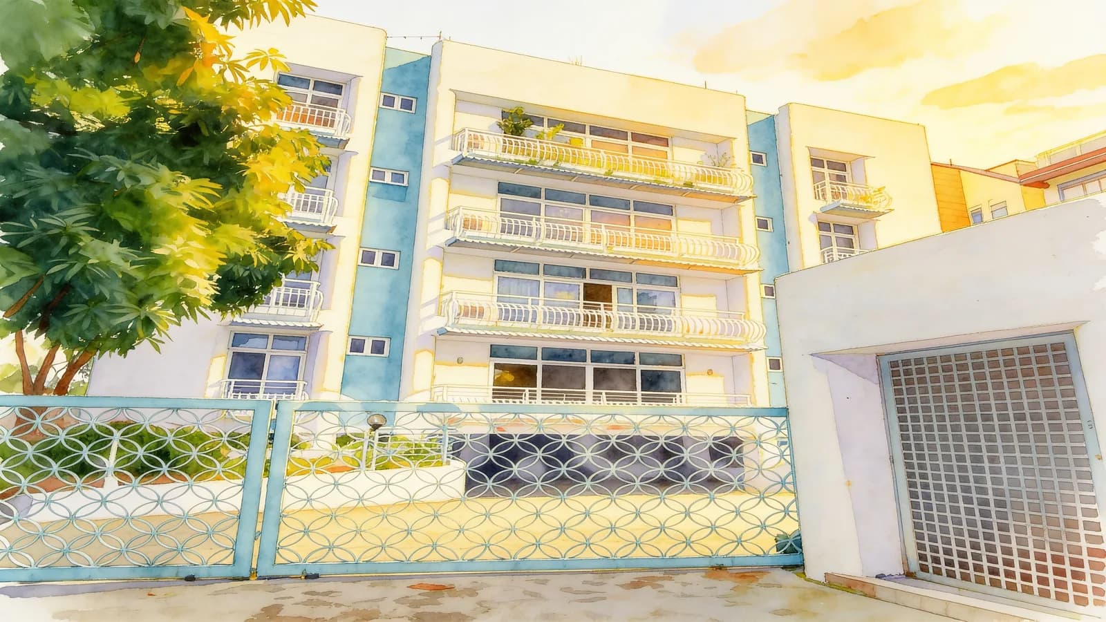 Ivory Apartments, an apartment in Bedok. Illustration is AI-generated.