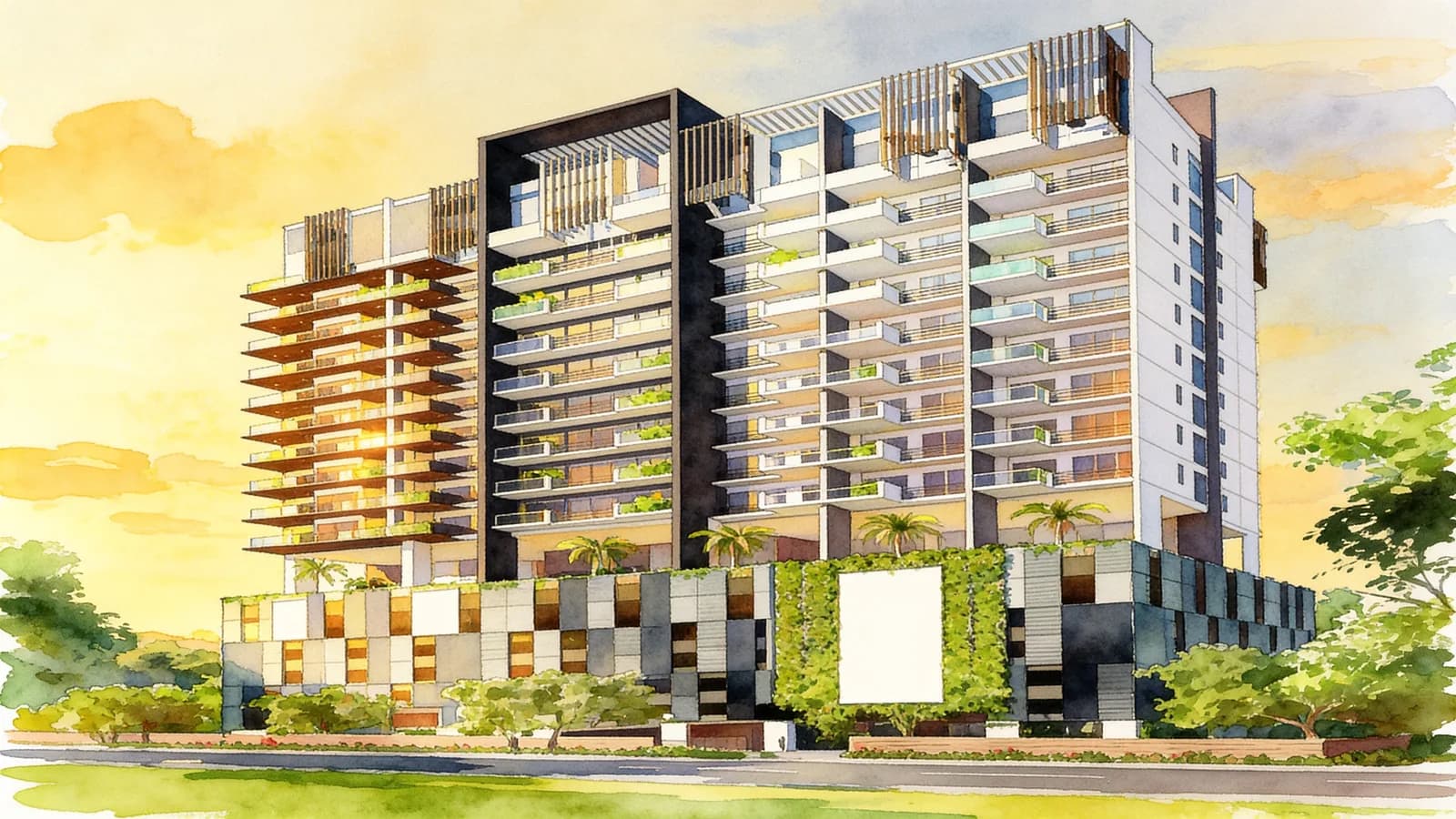 38 I Suites, a 15-storey condominium in Geylang. Illustration is AI-generated.