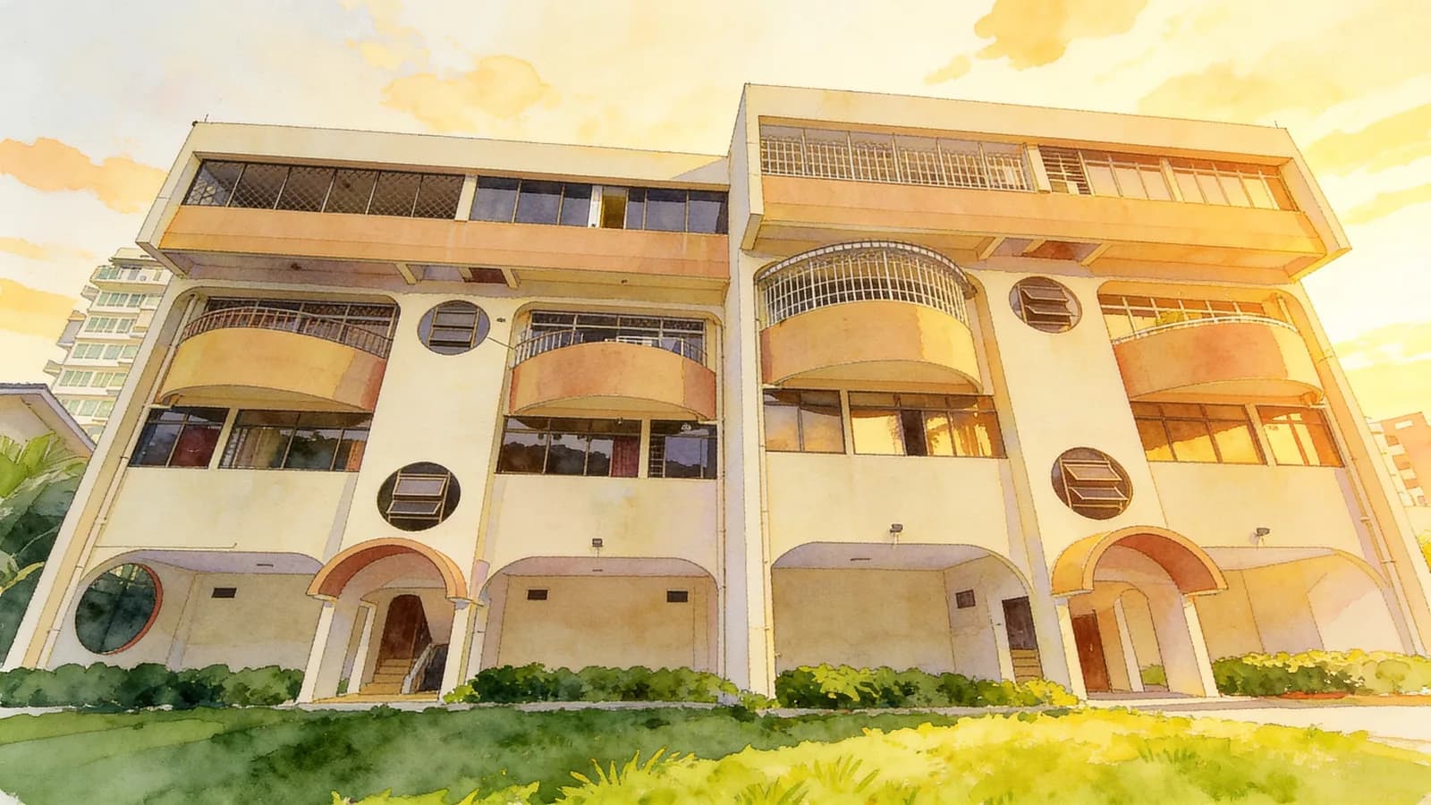 Hua Yu Mansion, an apartment in Bedok. Illustration is AI-generated.