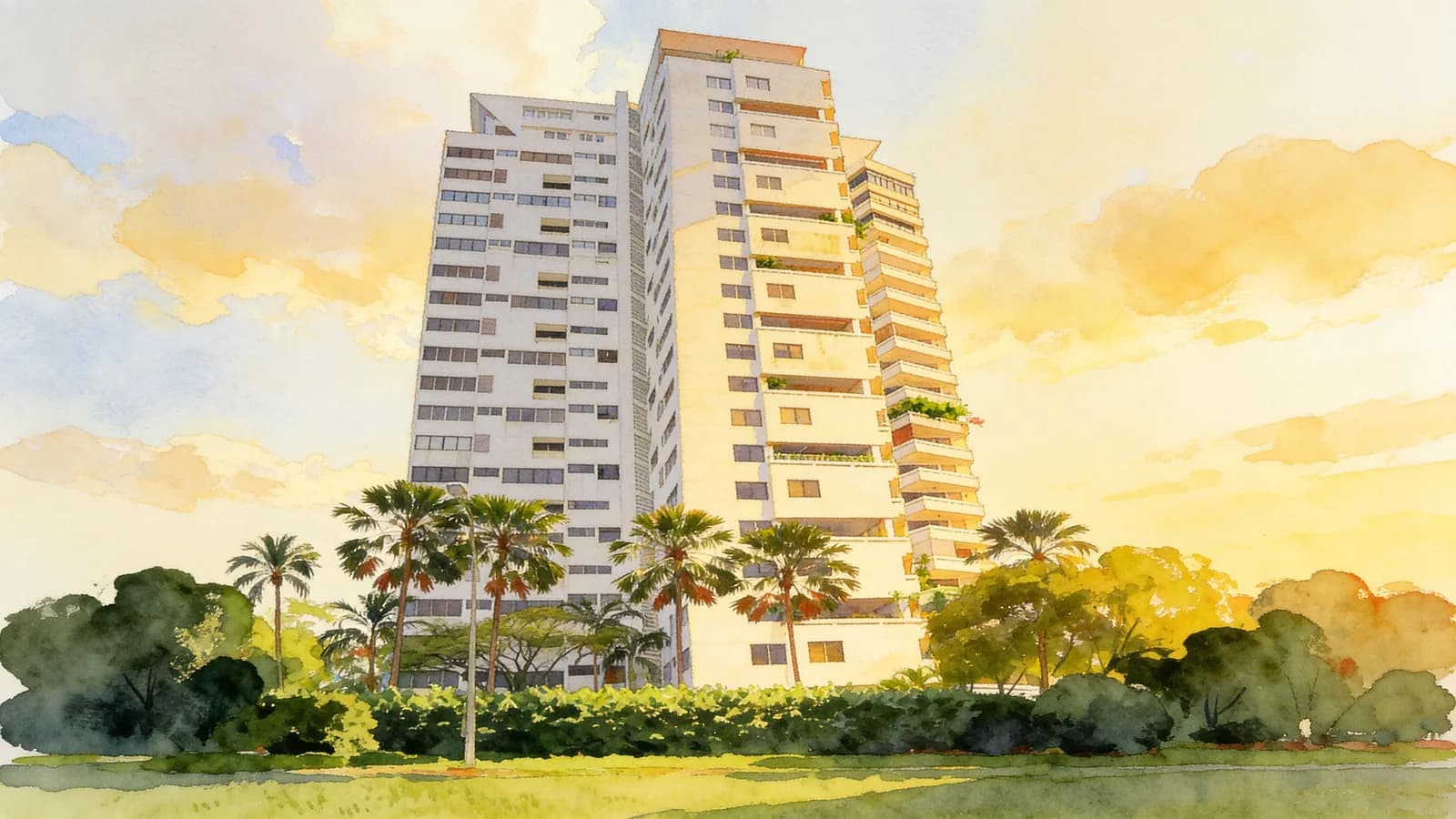 One Chatsworth, an apartment in Tanglin. Illustration is AI-generated.