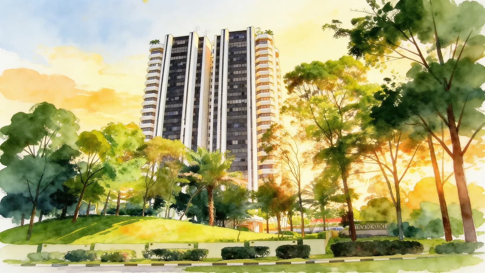 Beverly Hill, a condominium in Tanglin. Illustration is AI-generated.