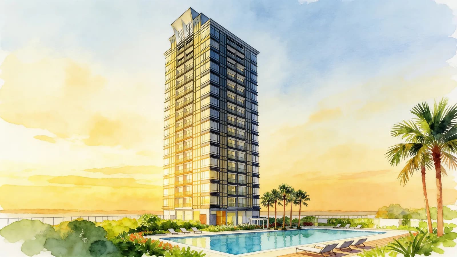 D'lotus, a condominium in Novena. Illustration is AI-generated.