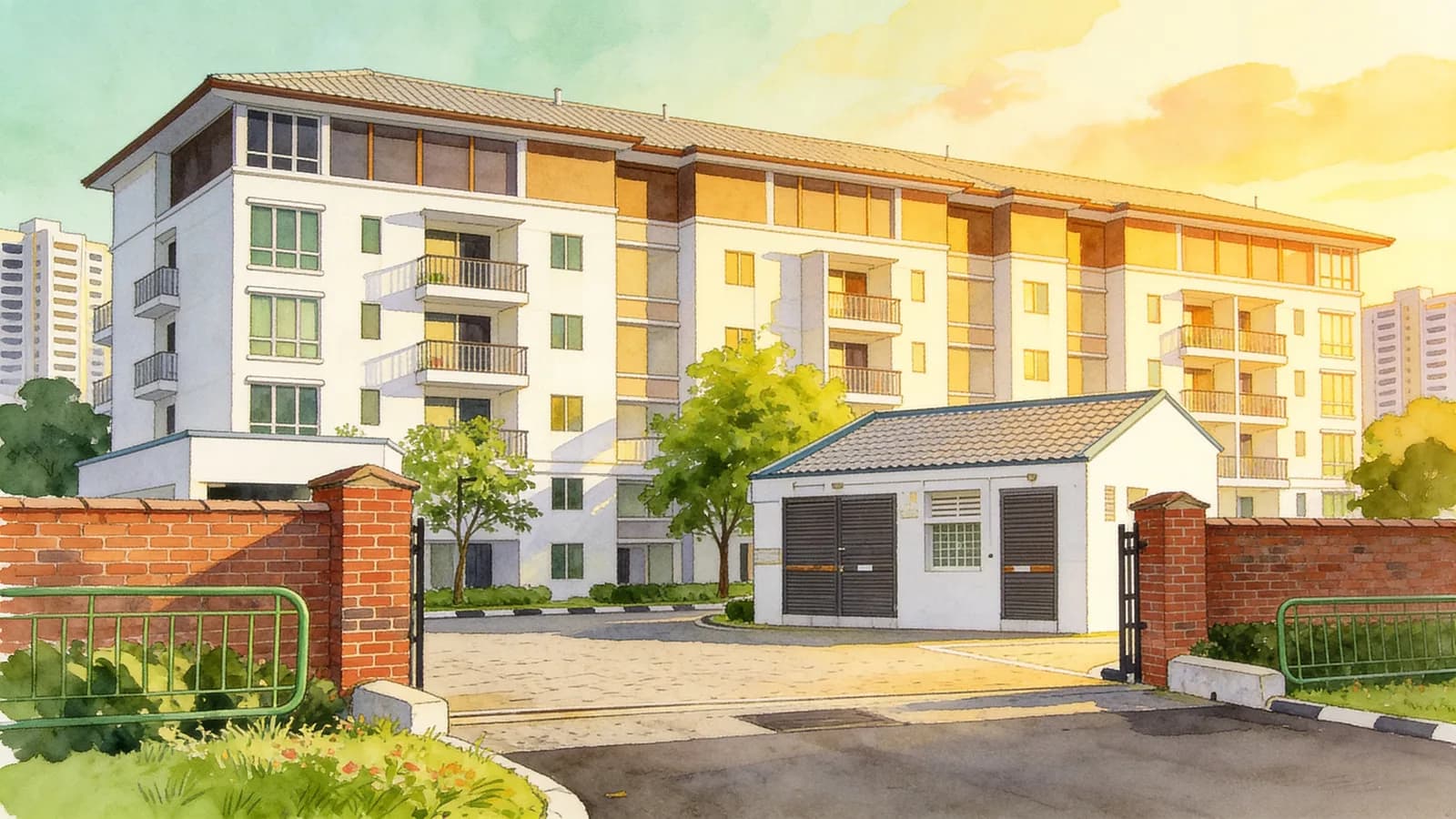 Rich East Garden, a condominium in Bedok. Illustration is AI-generated.