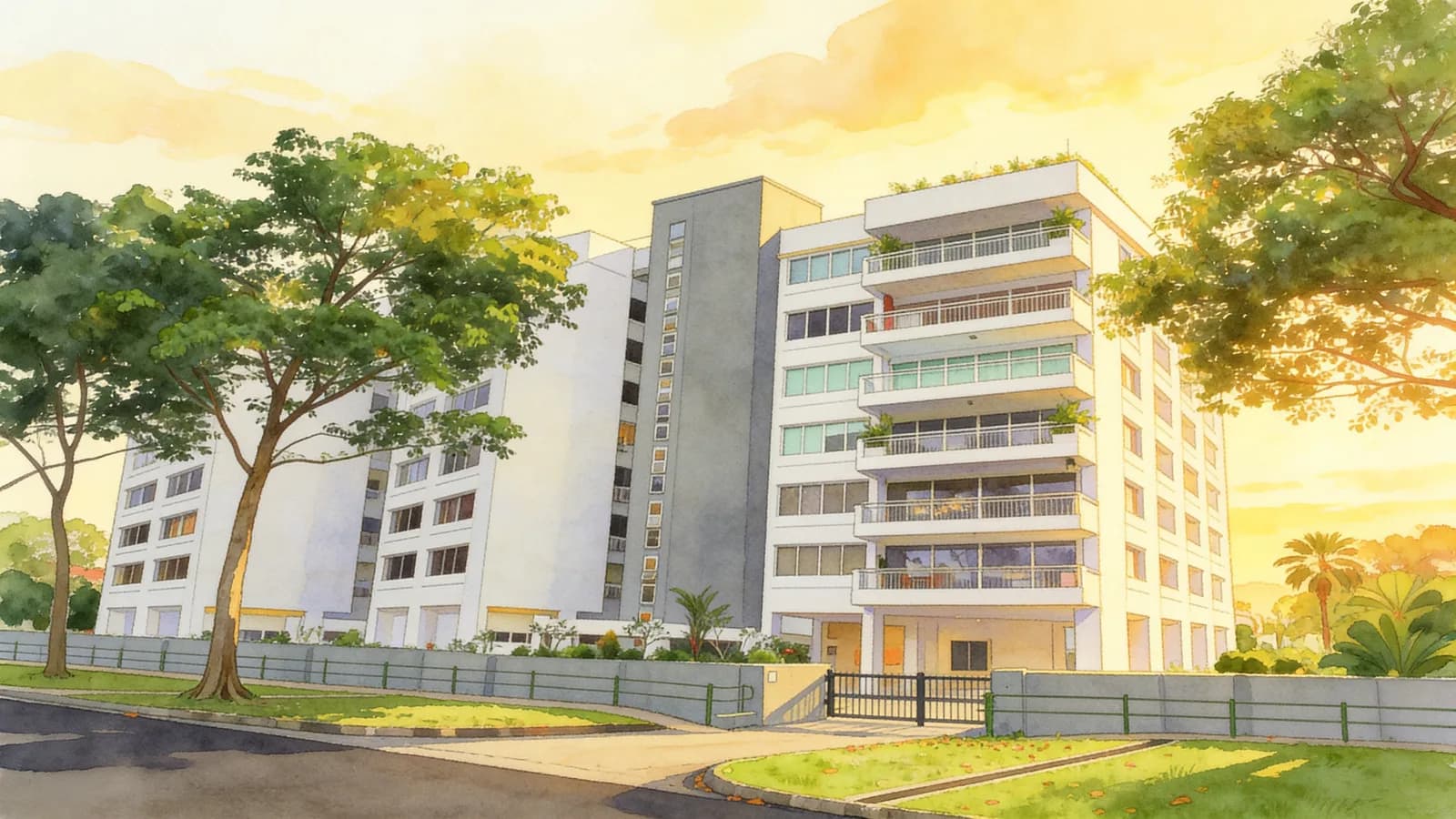 Jervois View, an apartment in Tanglin. Illustration is AI-generated.