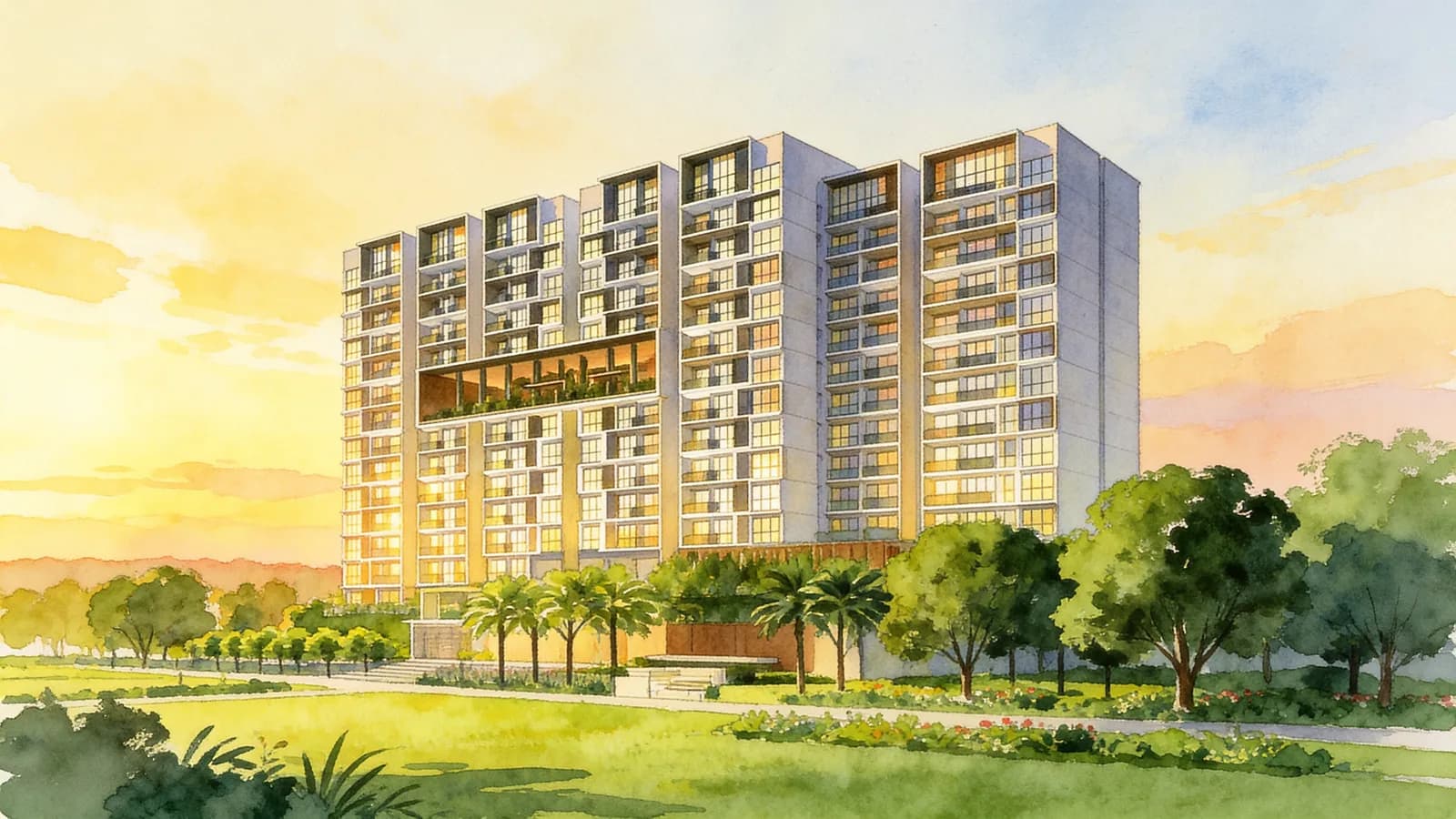 An illustration of iNZ Residence