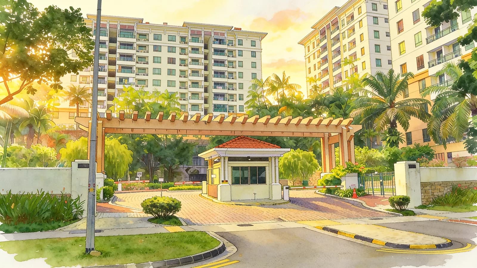 Hillbrooks, a 10-storey condominium in Bukit Batok. Illustration is AI-generated.