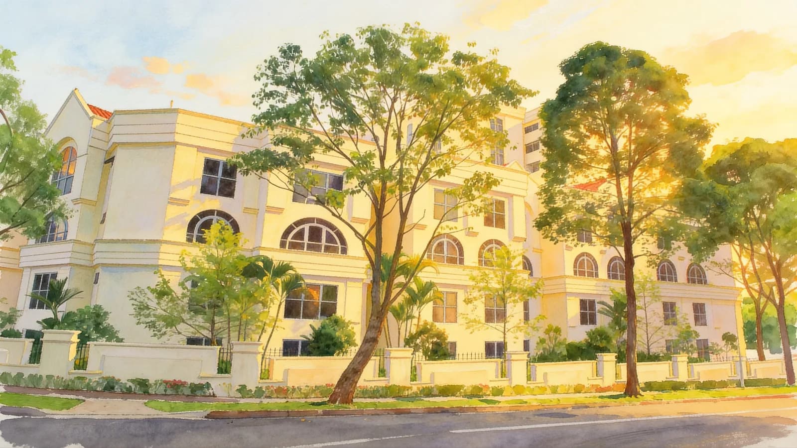 Dormer Park, a 10-storey condominium in Tanglin. Illustration is AI-generated.