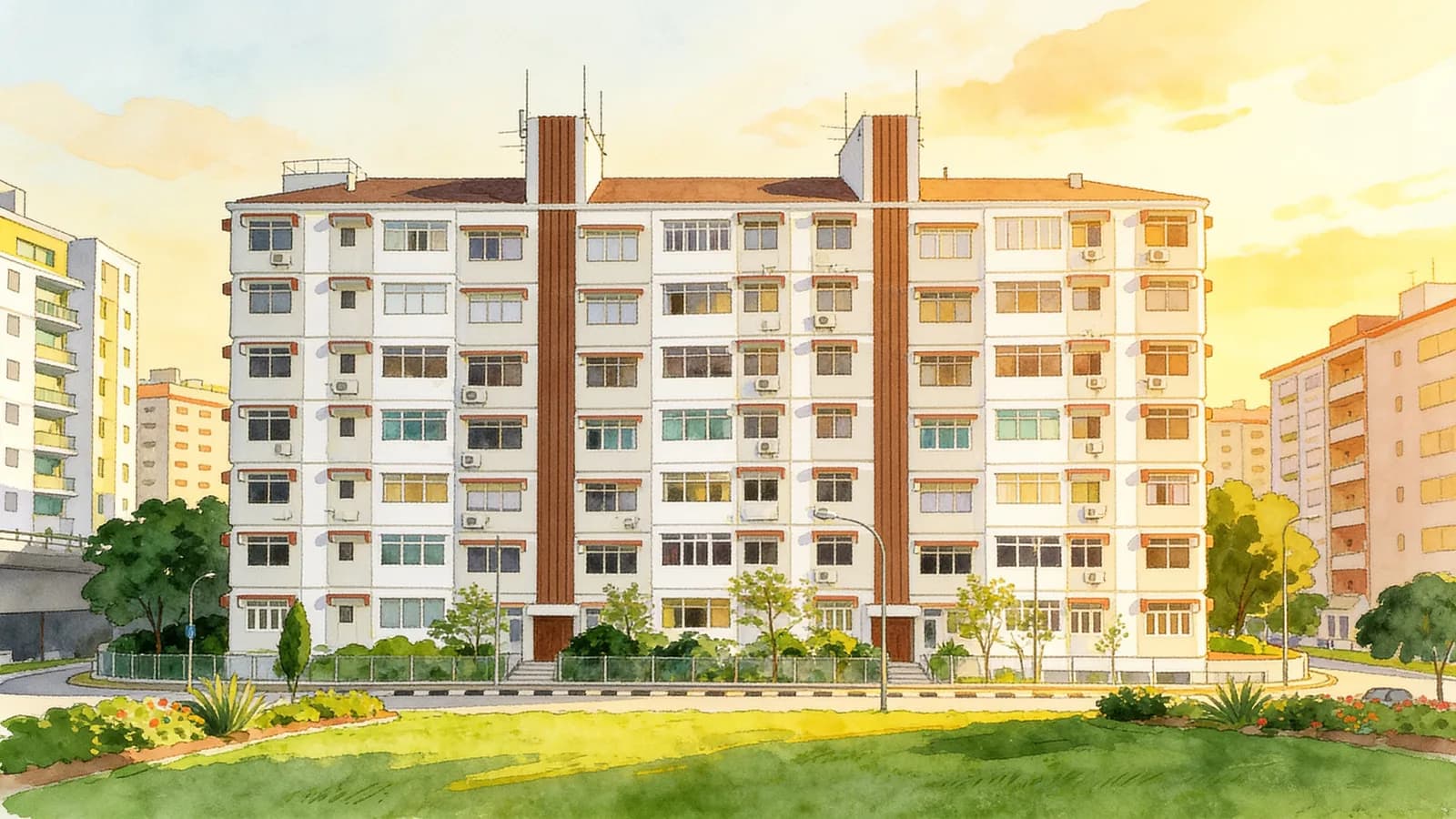 Hollandswood Court, an apartment in Tanglin. Illustration is AI-generated.