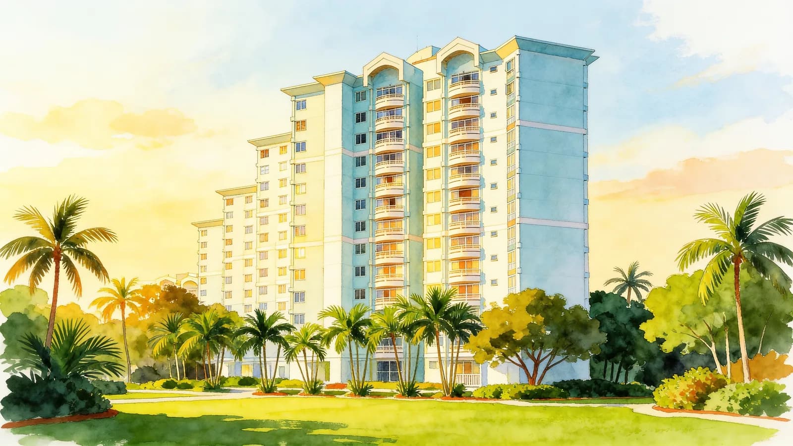 Elias Green, a 16-storey condominium in Pasir Ris. Illustration is AI-generated.
