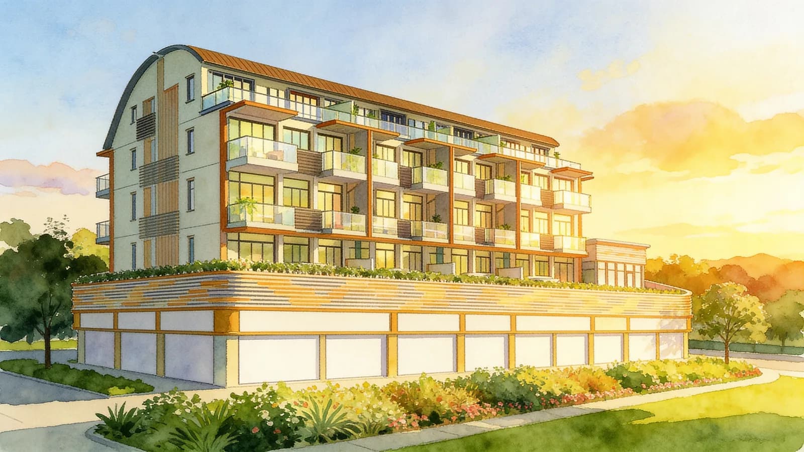 Floraview, a 4-storey apartment in Ang Mo Kio. Illustration is AI-generated.