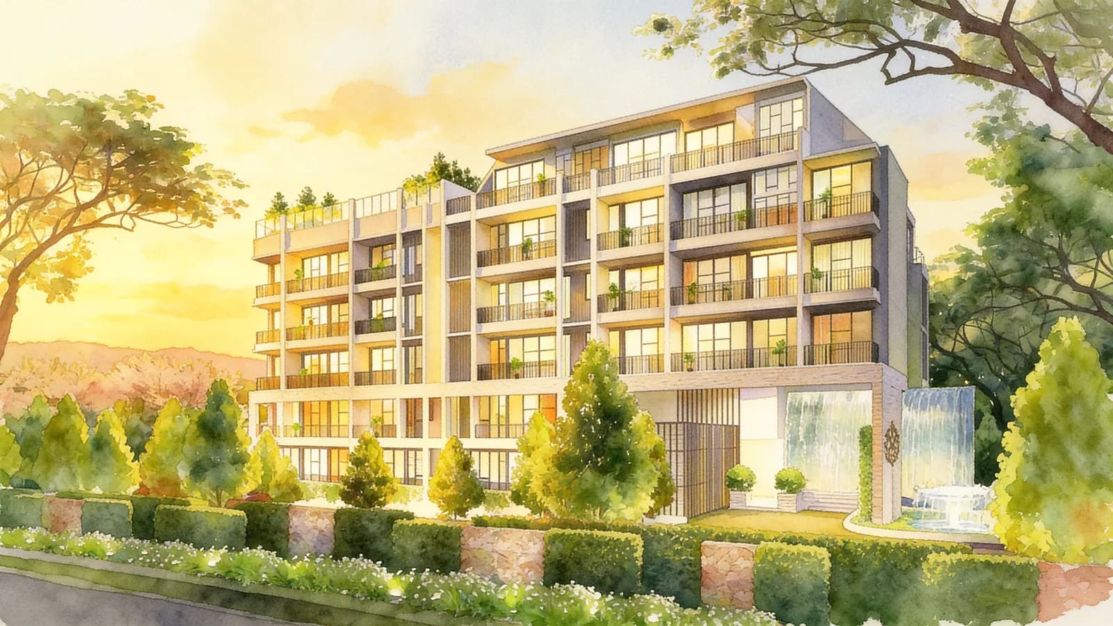 R Maison, an apartment in Serangoon. Illustration is AI-generated.