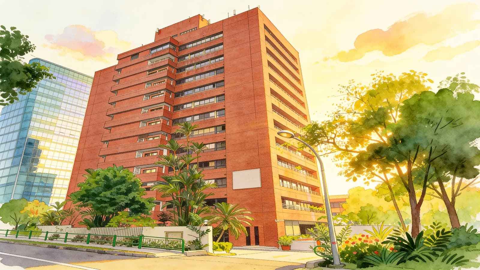Cairnhill Astoria, a condominium in Newton. Illustration is AI-generated.