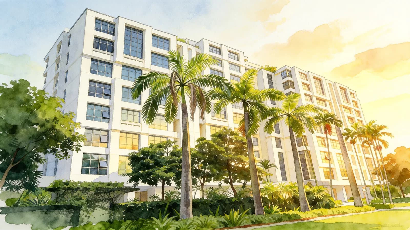 Gardenville, a 10-storey condominium in Tanglin. Illustration is AI-generated.