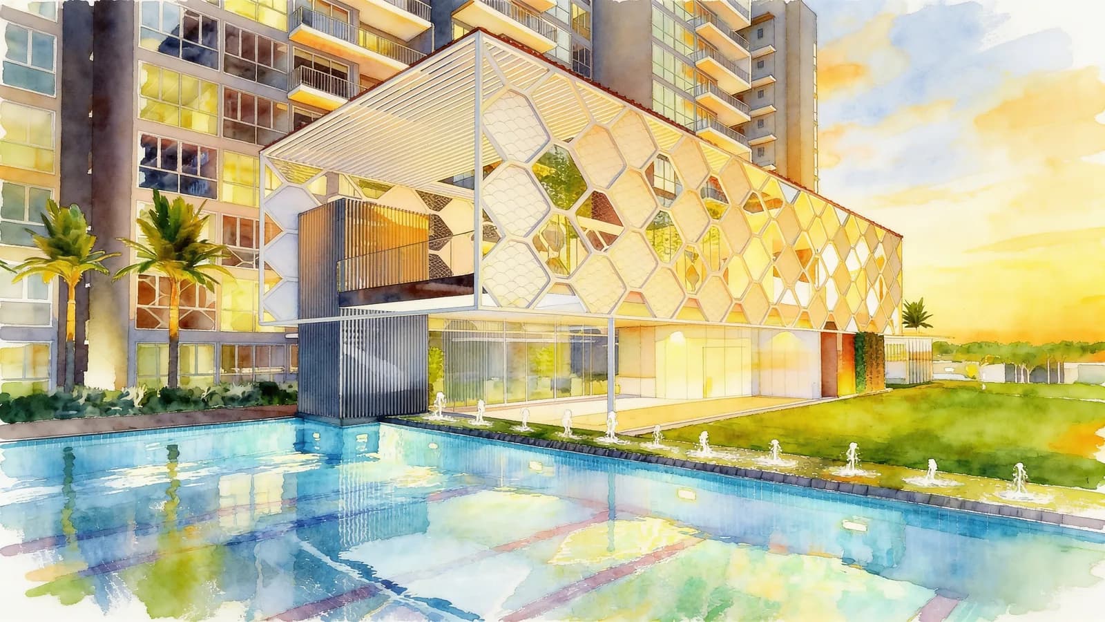 Signature At Yishun, an executive condominium in Yishun. Illustration is AI-generated.