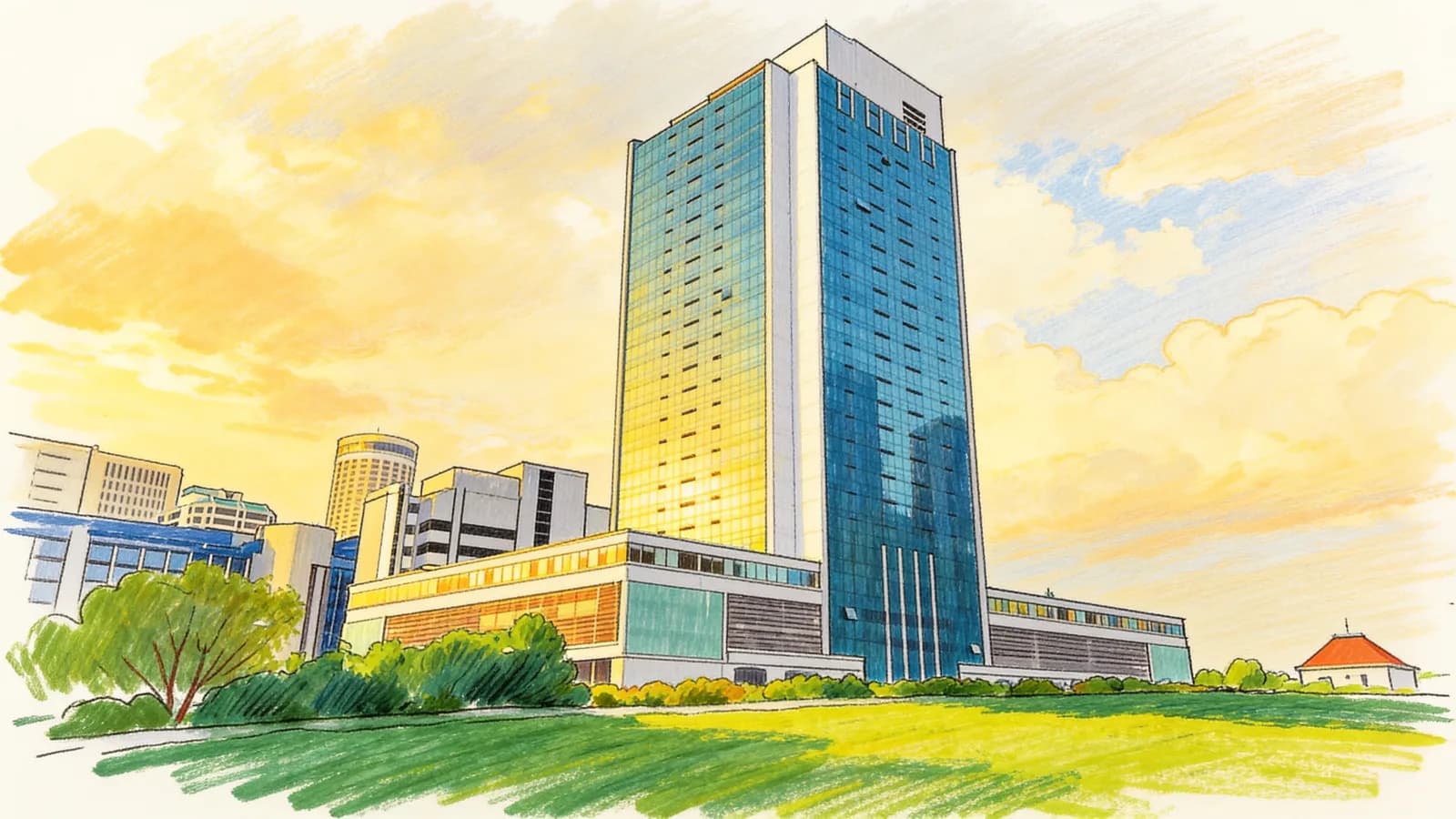 High Street Centre, an apartment in Downtown Core. Illustration is AI-generated.