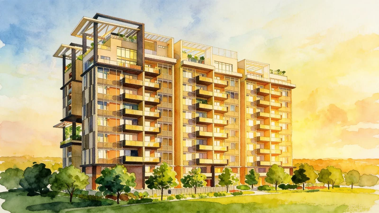 18 Woodsville, a 14-storey condominium in Toa Payoh. Illustration is AI-generated.