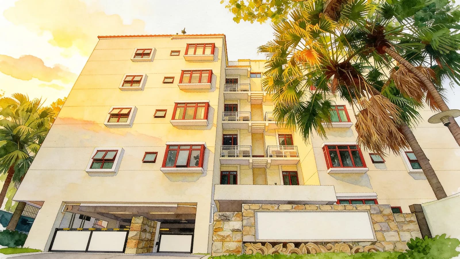 The Vines, a 5-storey apartment in Bedok. Illustration is AI-generated.