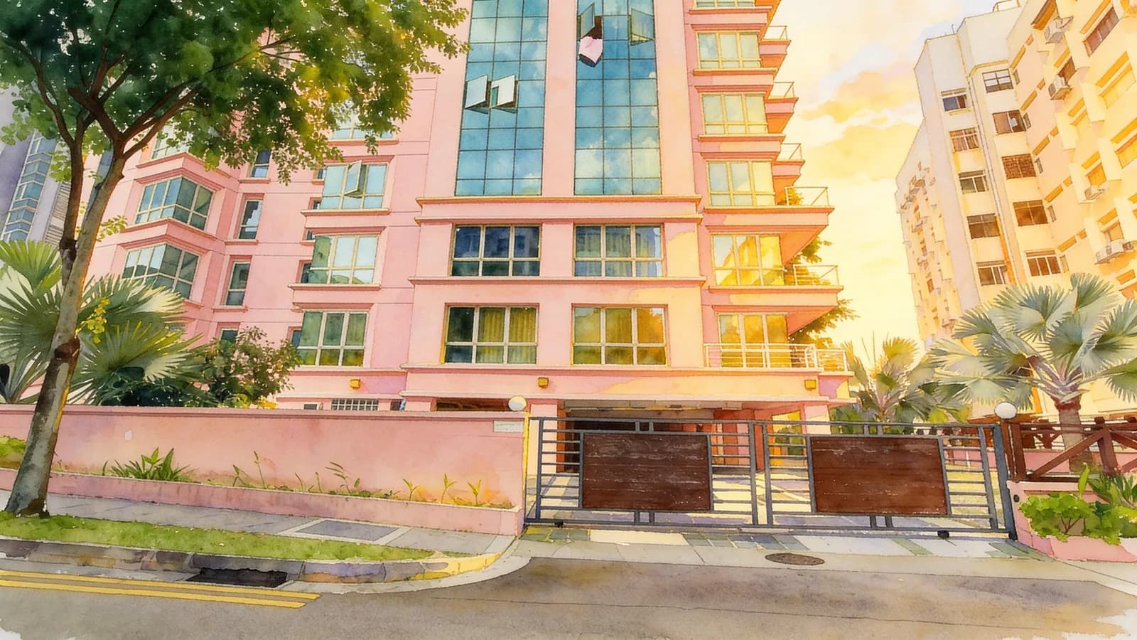 Wilkie 48, a condominium in Rochor. Illustration is AI-generated.
