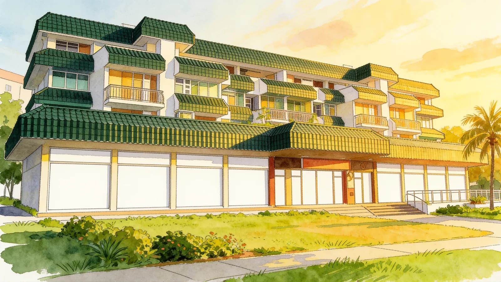 Novena Gardens, an apartment in Novena. Illustration is AI-generated.