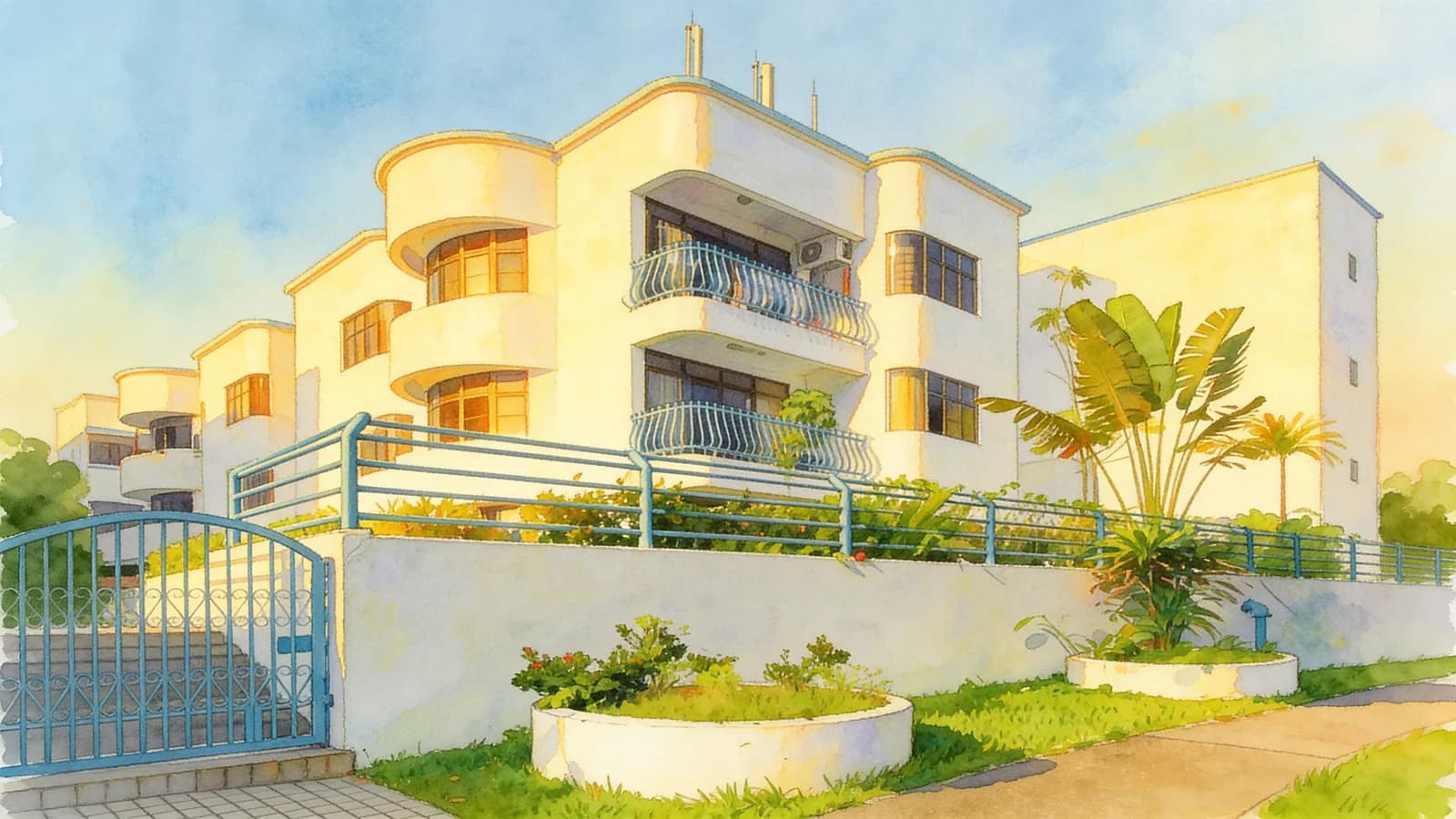 Wilkie Court, an apartment in Rochor. Illustration is AI-generated.