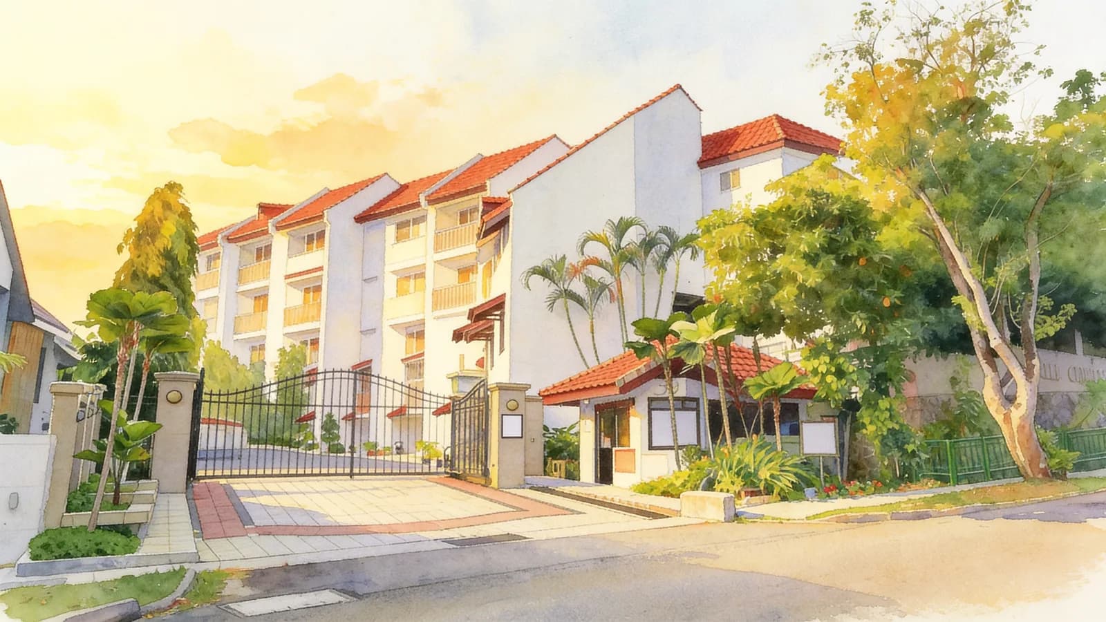 Villa Chancery, a condominium in Novena. Illustration is AI-generated.