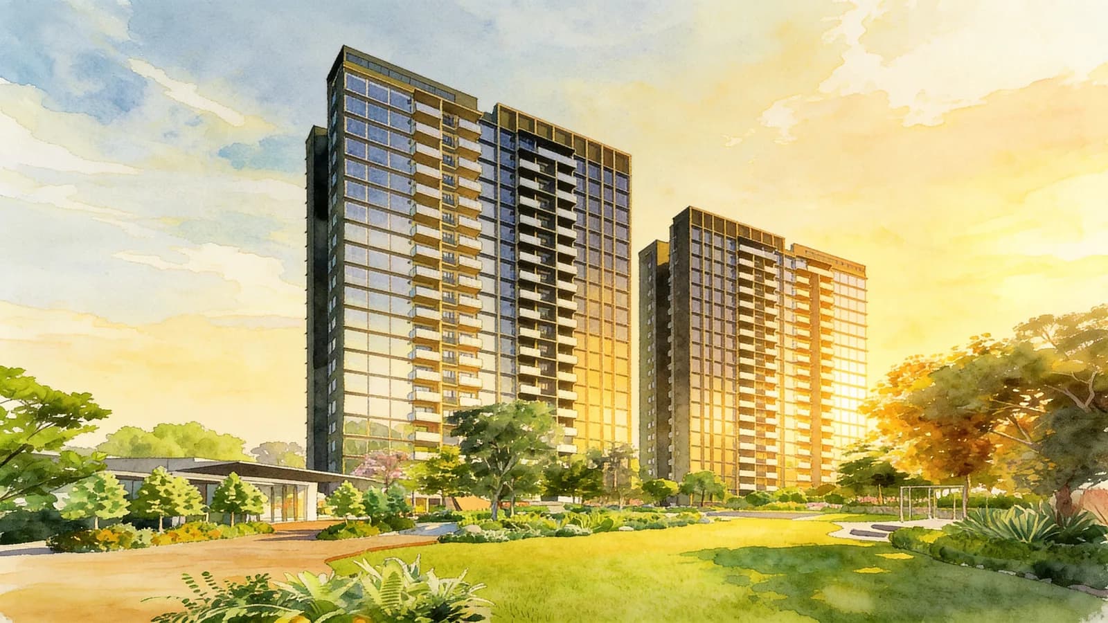 AMO Residence, a 25-storey condominium in Ang Mo Kio. Illustration is AI-generated.