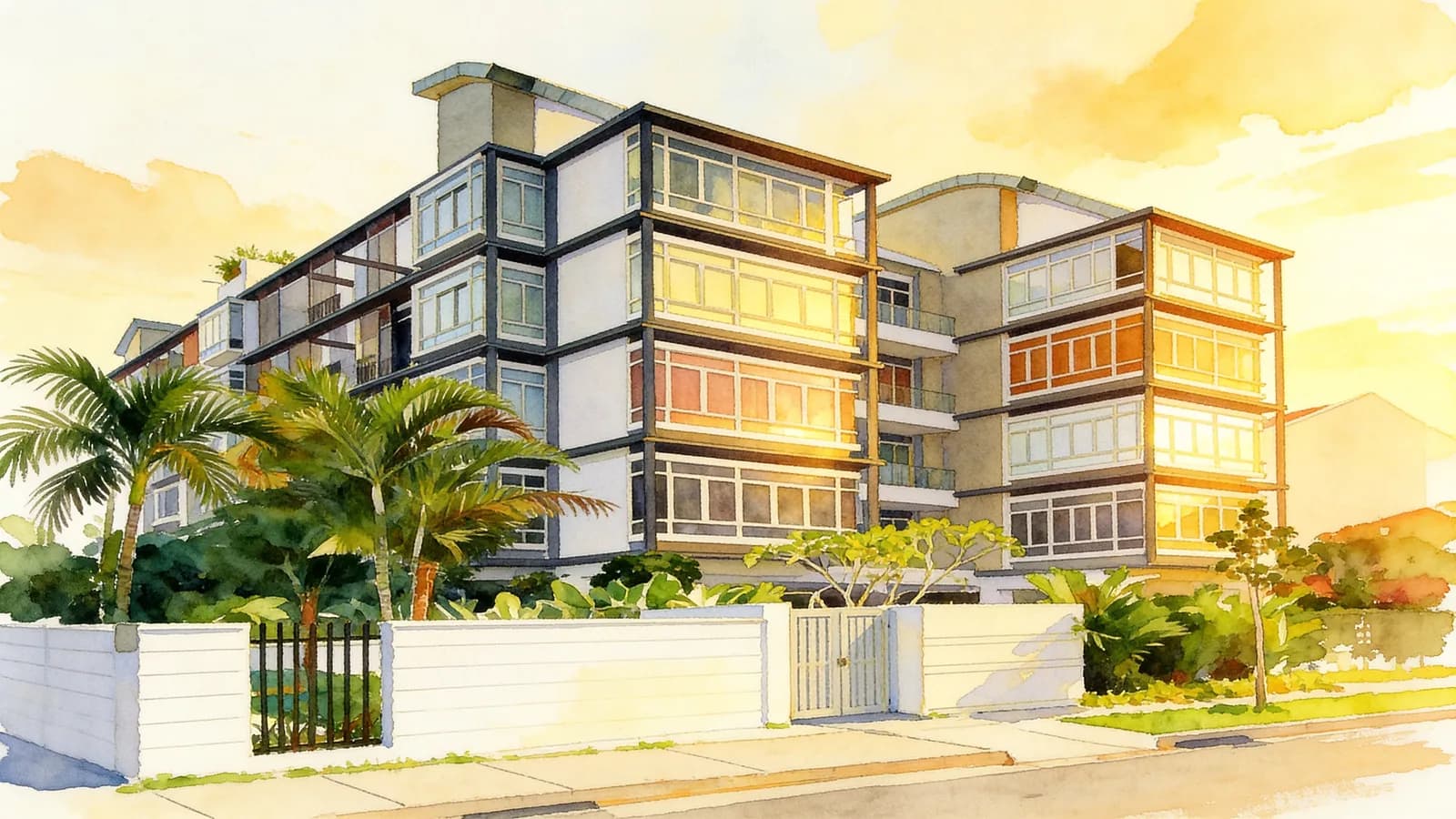 The Vesta, a 5-storey apartment in Bedok. Illustration is AI-generated.