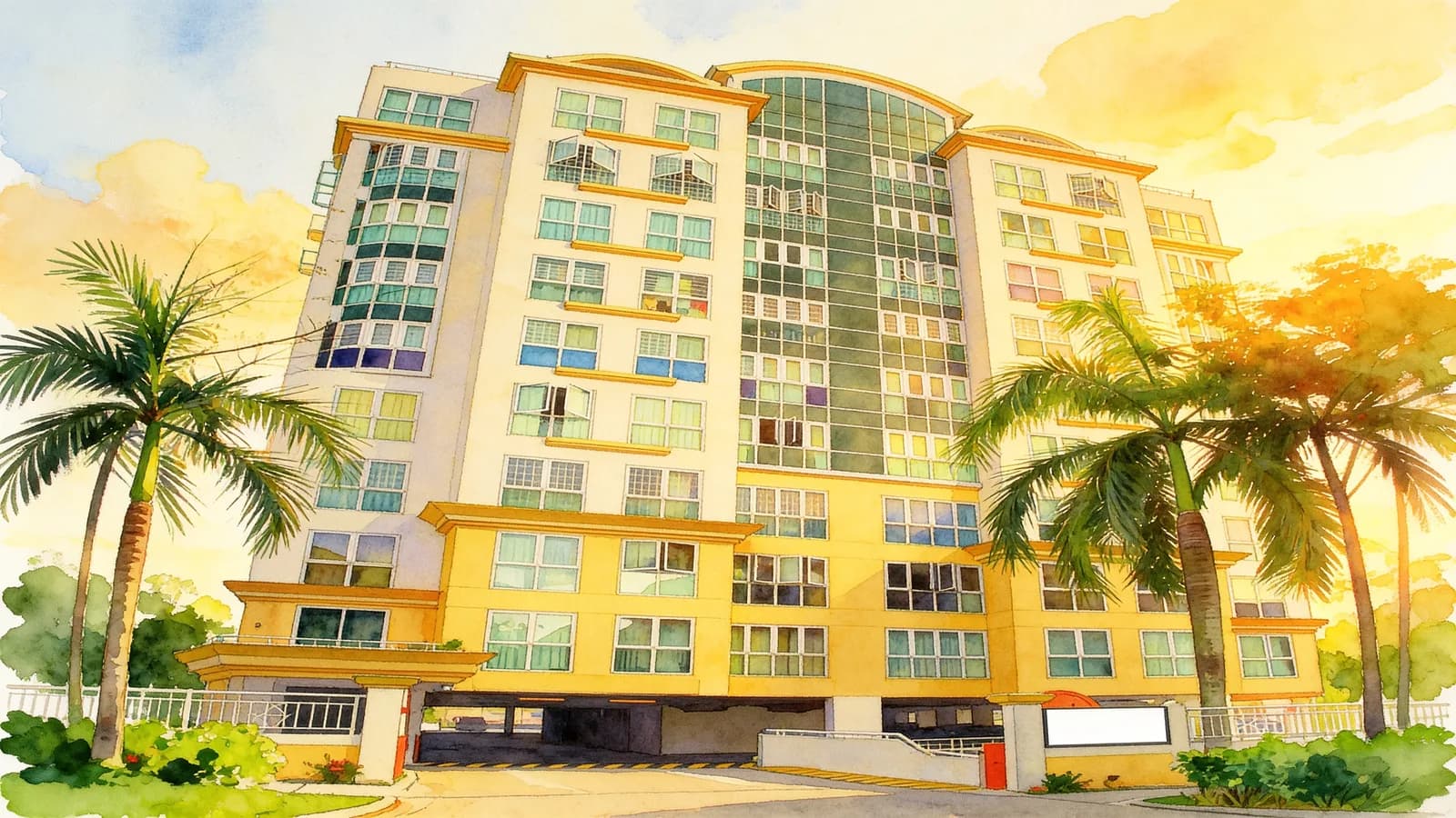 The Woodgrove, a 10-storey apartment in Woodlands. Illustration is AI-generated.