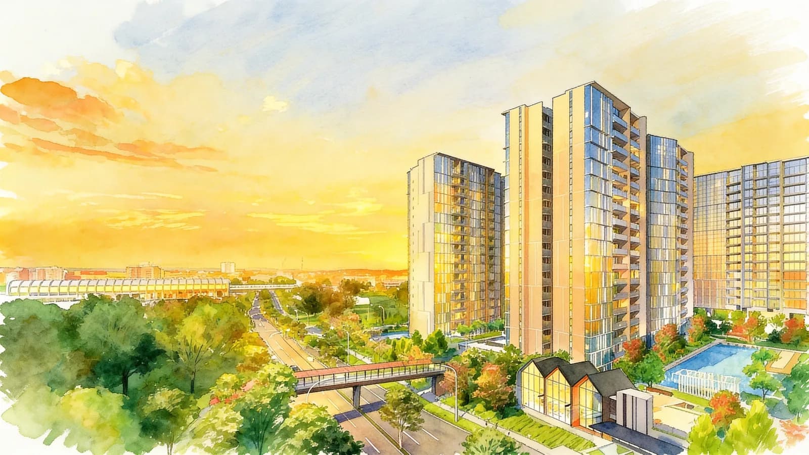 Sims Urban Oasis, an 18-storey condominium in Geylang. Illustration is AI-generated.