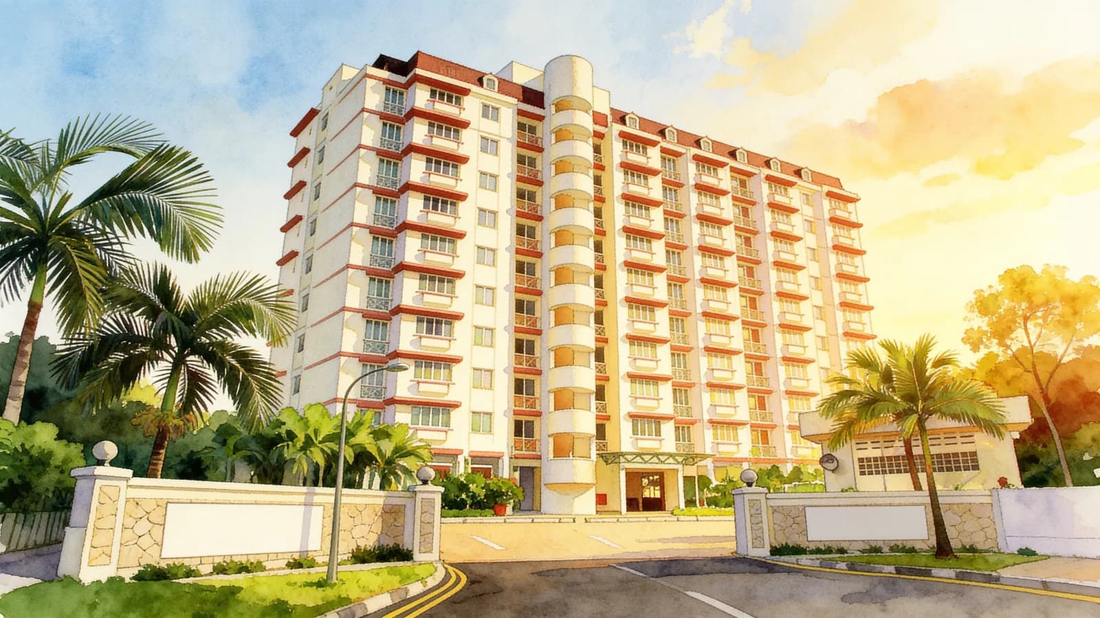 The Princeton, a 20-storey apartment in Tanglin. Illustration is AI-generated.