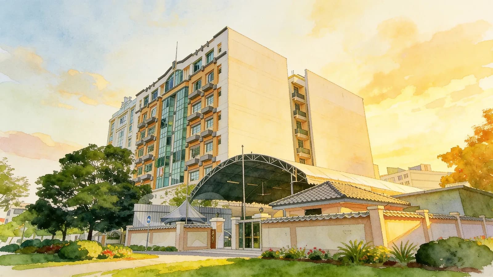 Camellia Lodge, a condominium in Geylang. Illustration is AI-generated.