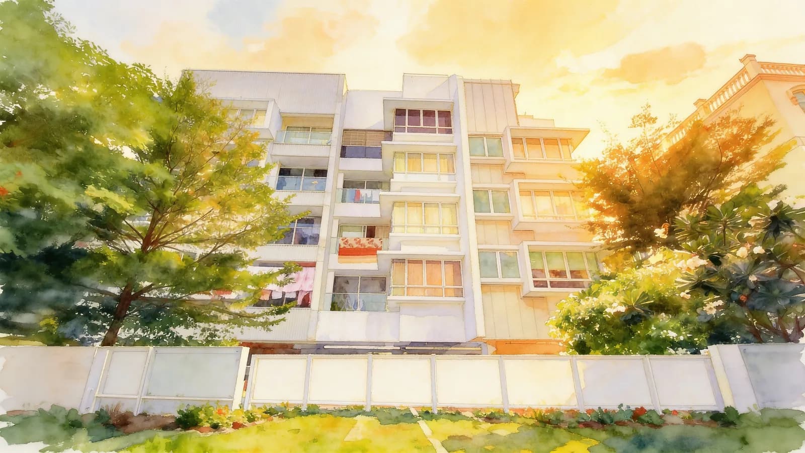 Whitescape, a 5-storey condominium in Bedok. Illustration is AI-generated.