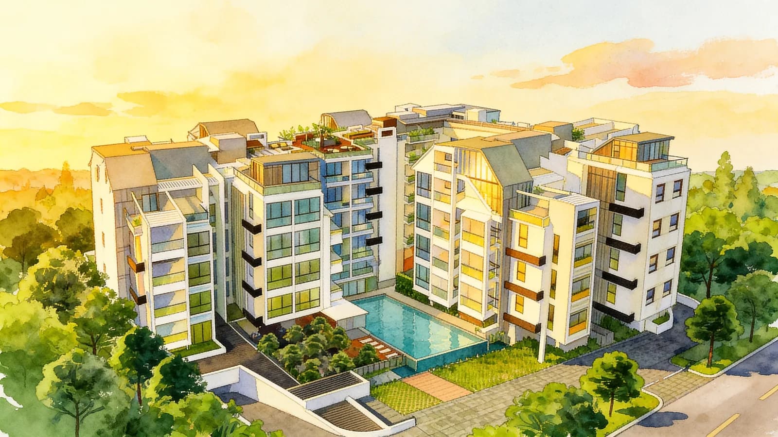 The Cristallo, a condominium in Bedok. Illustration is AI-generated.