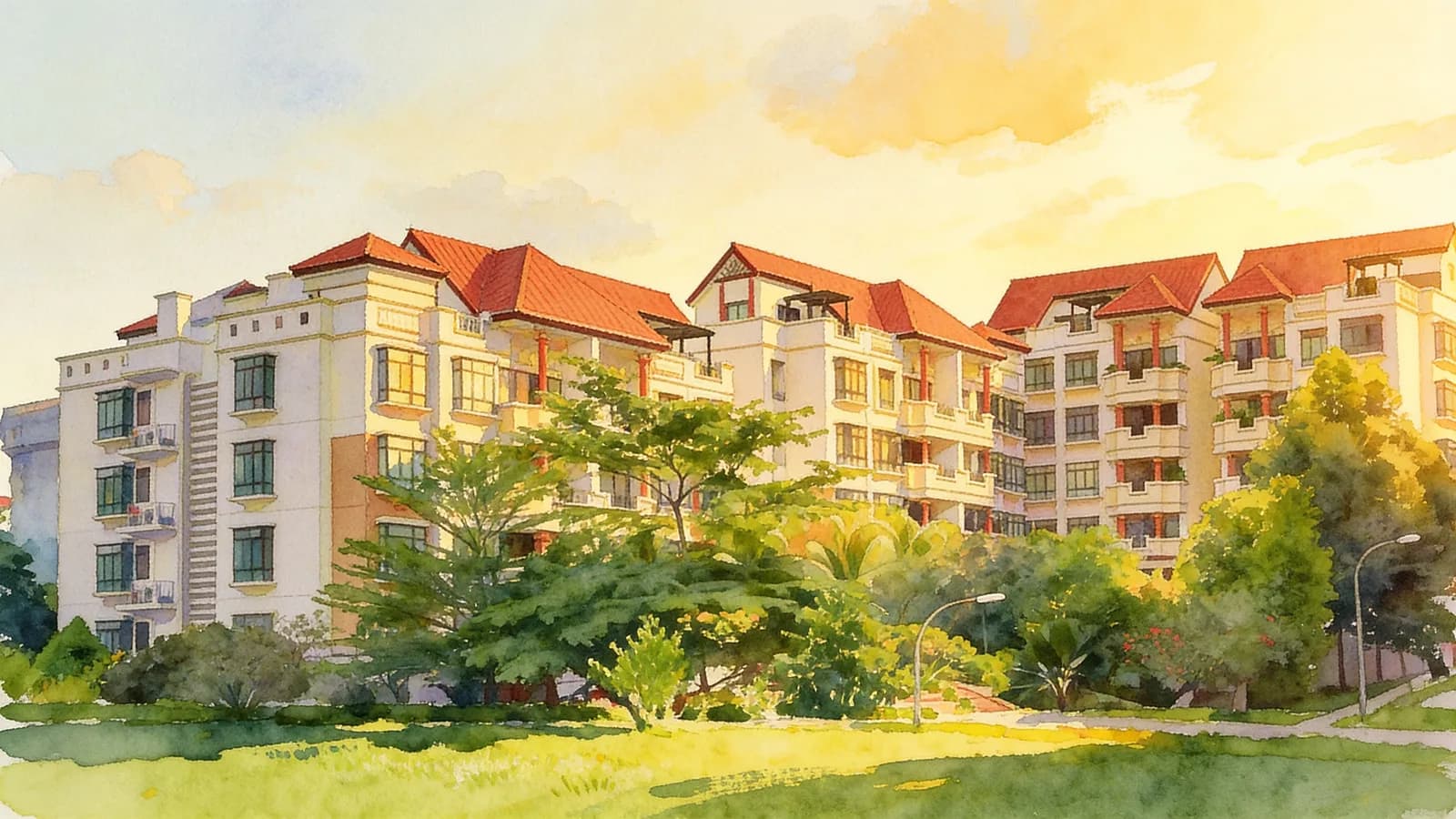 Amaninda, a condominium in Novena. Illustration is AI-generated.