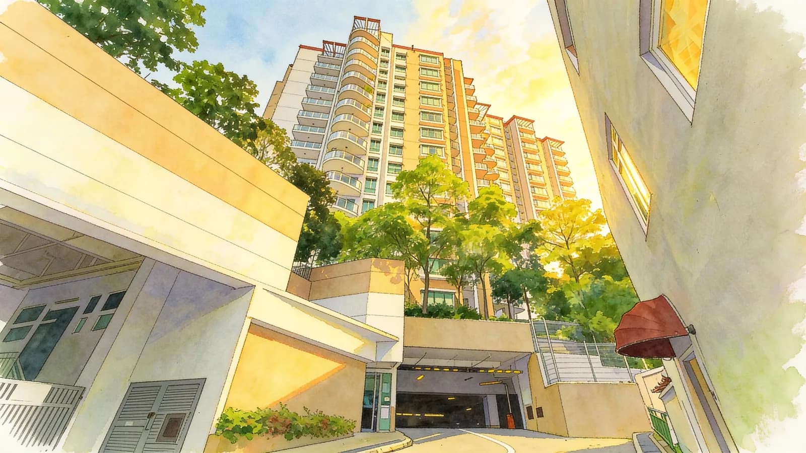 The Imperial, a 14-storey condominium in Museum. Illustration is AI-generated.