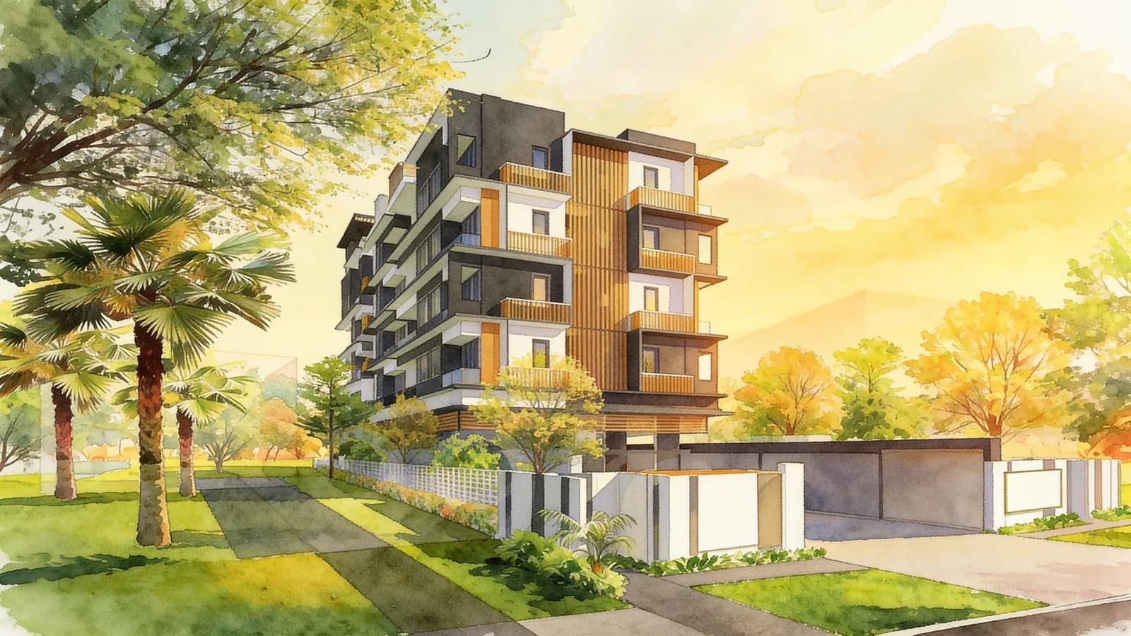 24 One Residences, a 5-storey condominium in Queenstown. Illustration is AI-generated.