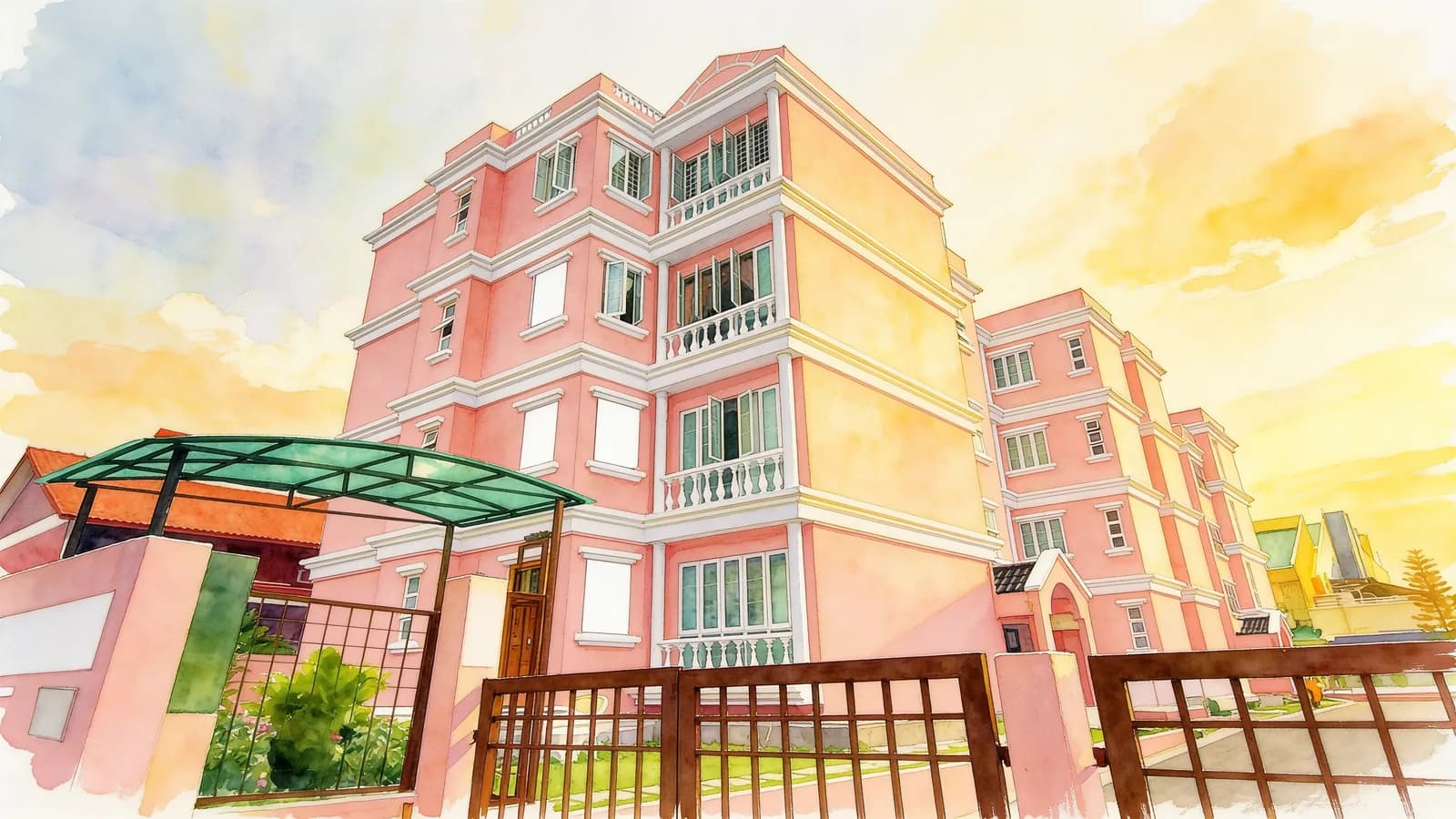 Vicenta Lodge, a condominium in Bedok. Illustration is AI-generated.
