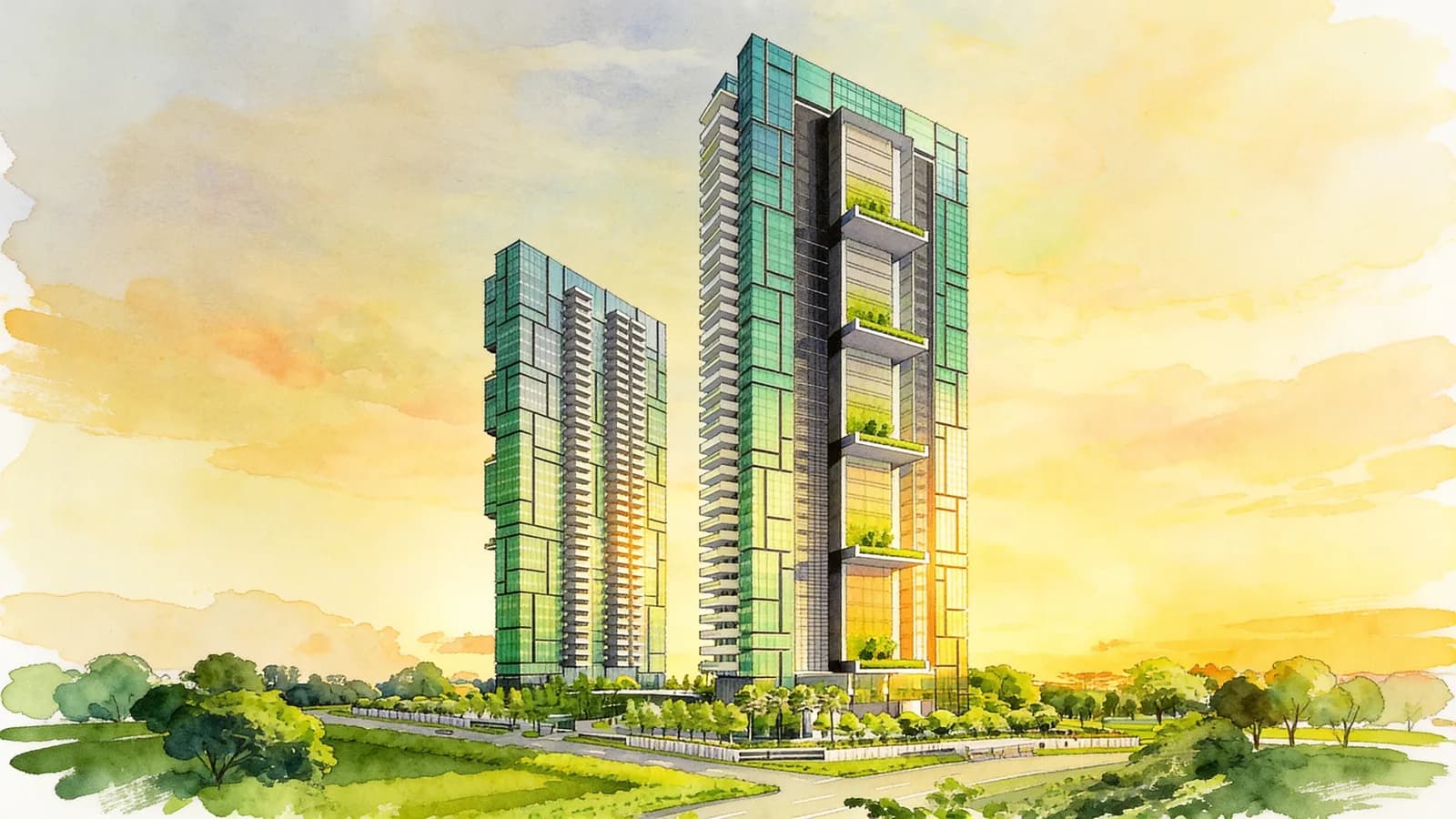 8 Saint Thomas, a 35-storey condominium in River Valley. Illustration is AI-generated.