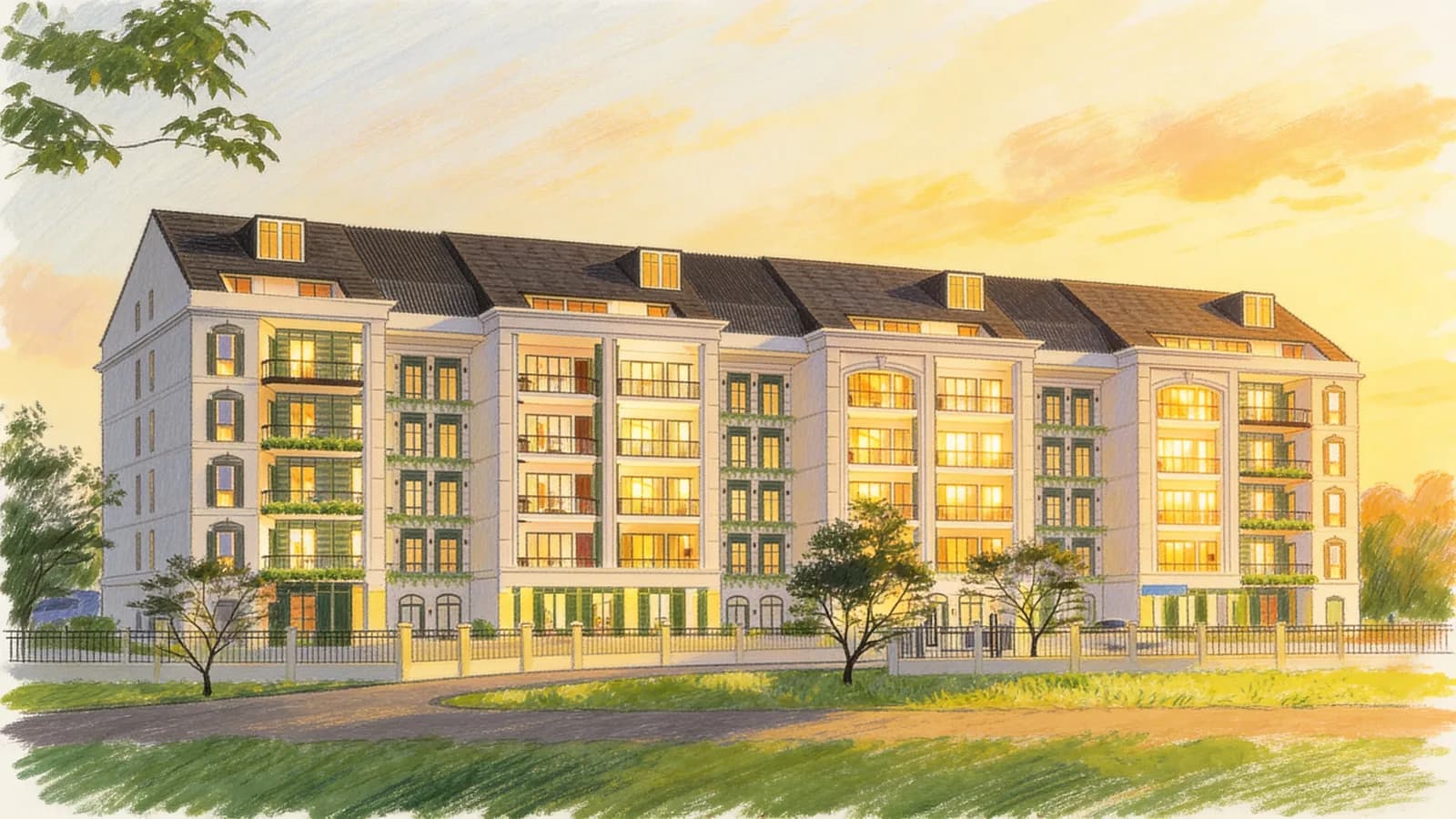 The Quinn, an apartment in Serangoon. Illustration is AI-generated.