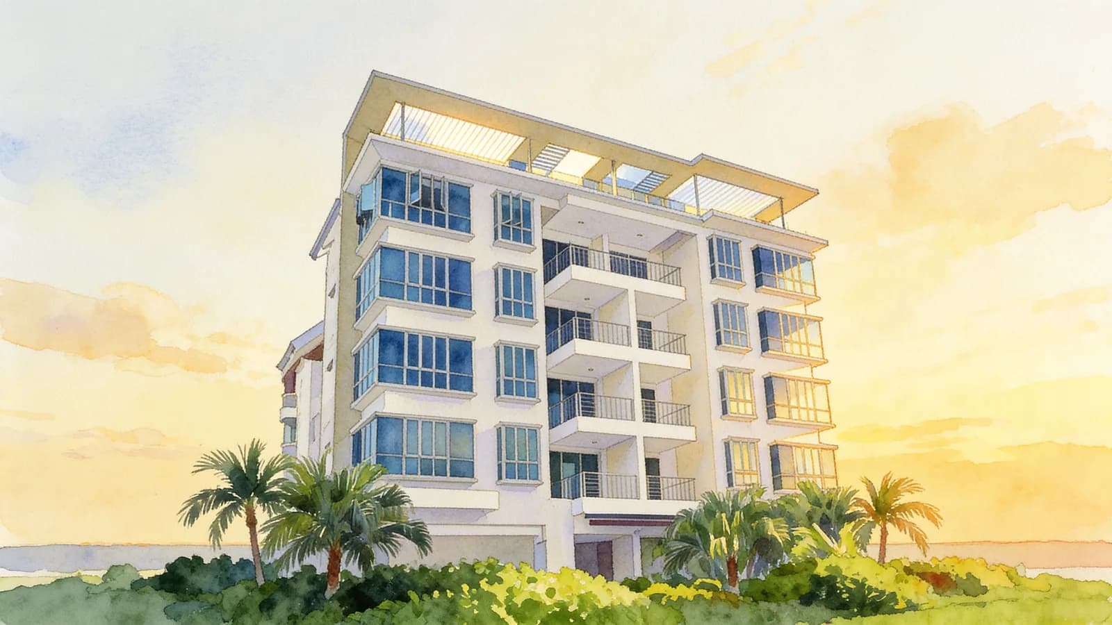 Suites Twenty-two, a 5-storey condominium in Bedok. Illustration is AI-generated.